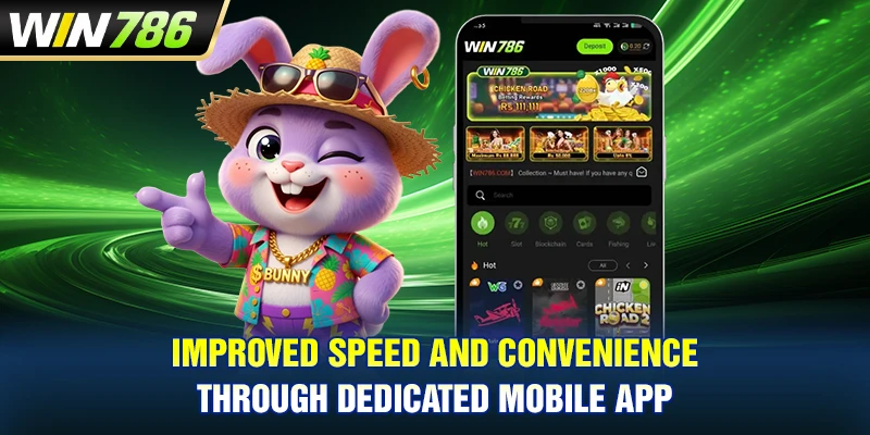 Improved speed and convenience through dedicated mobile app