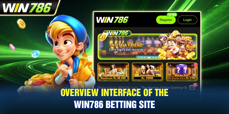Overview interface of the Win786 betting site