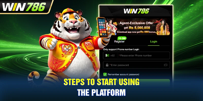 Steps to start using the platform